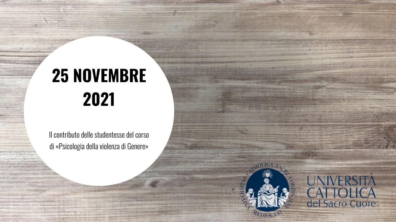 L'Università Cattolica di Milano per il 25 novembre